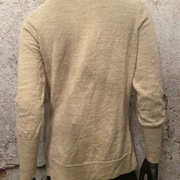 Badgley Mischka Oatmeal Merino Wool Sweater - Picture 4 of 5